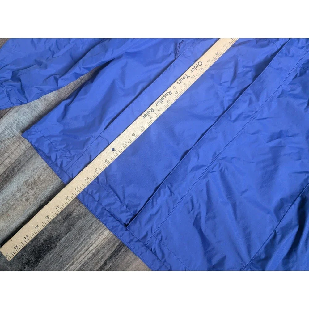 The North Face Rain Jacket Mens Large Blue Resolve 2 Dryvent Full Zip Hooded